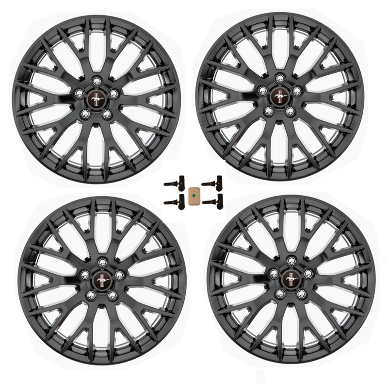 Ford Mustang Wheel Set - Ford Racing - Incl. TPMS Kit - Matte Black - `05-`14